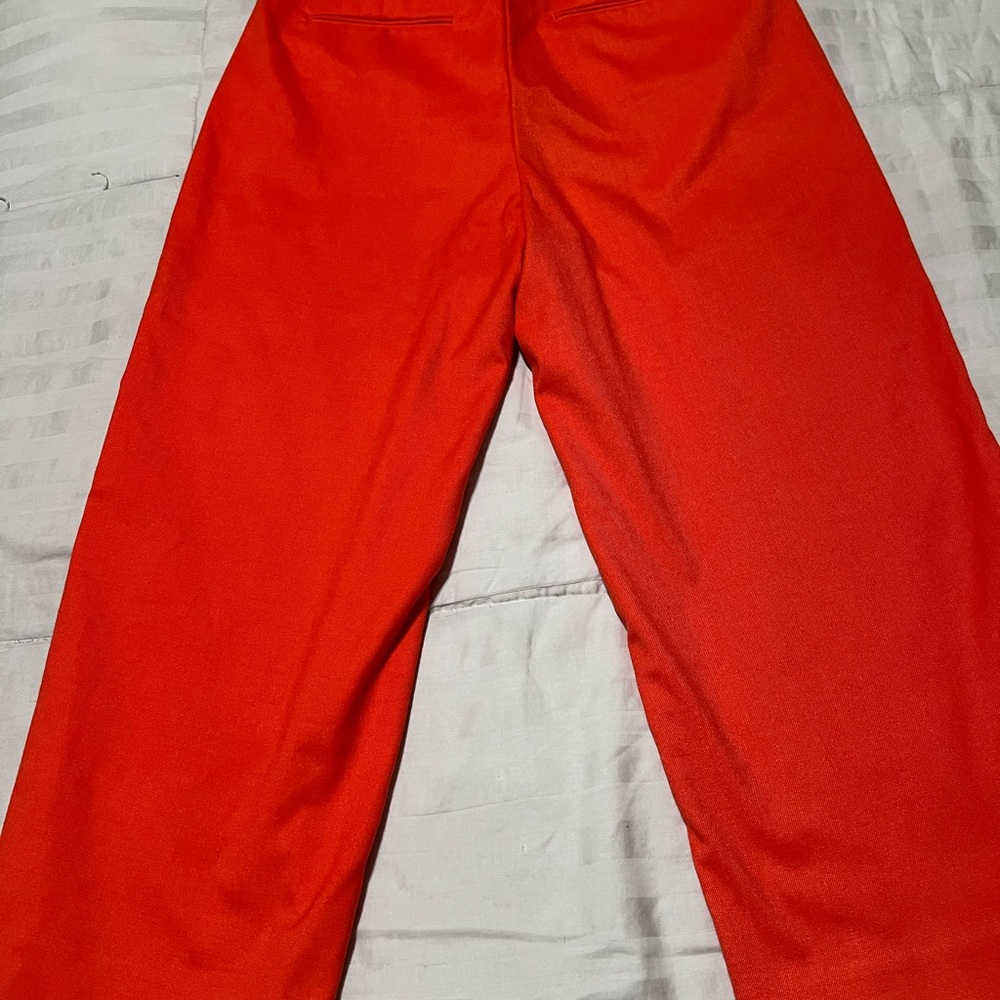Ann Taylor  Orange Capris with Button Detail - Picture 2 of 3
